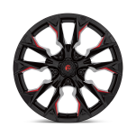 Felga aluminiowa D823 FLAME Gloss Black Milled W/ Candy Red FUEL - 3