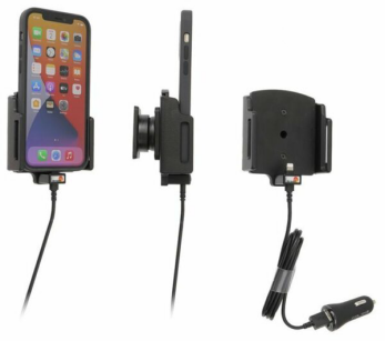 Uchwyt aktywny z kablem USB do Apple iPhone 14 Pro Max w futerale lub bez o wymiarach: 75-89 mm (szer.), 6-10 mm (grubość).