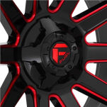 Felga aluminiowa D643 Contra Gloss Black/Red Tinted Clear Fuel - 4