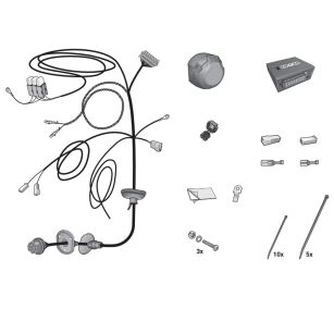 Wiązka przewodów do mocowania haka 13 PIN HAK-SYSTEM