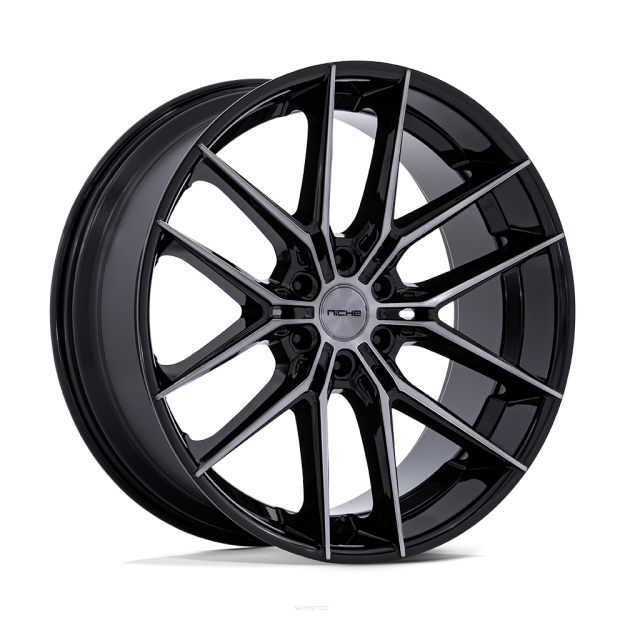 Felga aluminiowa NC280 PRODIGY 6 Gloss Black Dark Tinted Clear NICHE ROAD WHEELS
