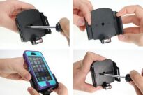 Uchwyt do Apple iPhone 5 & iPhone 5S & iPhone SE w futerale z możliwością wpięcia kabla lightning USB - 5