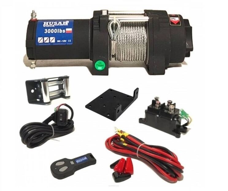 Wyciągarka elektryczna ATV Husar Winch BST S 3000lb 12V 1,3 T
