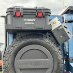 Regulowany uchwyt na butle gazową - 5 lb, 10 lb Bison Gear - 8