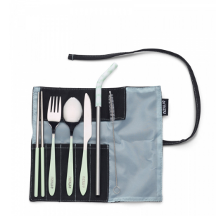 Zestaw sztućców turystycznych Urban Cutlery jasnozielony Mizu