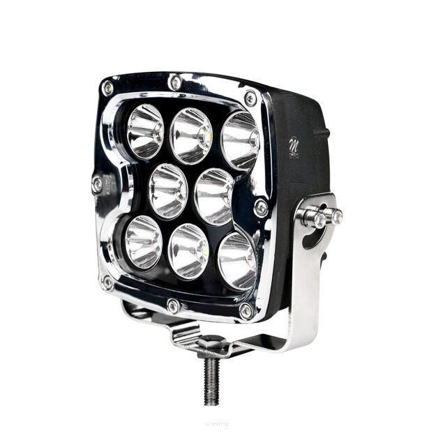 Lampa Led Driving light - side bracket - square chrome, CREE 80W