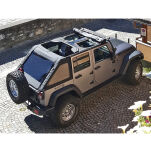 Dach Miękki Bezstelażowy typu Fastback z szybami - Jeep Wrangler JK 4 Drzwi - 4