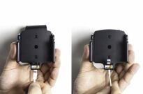 Uchwyt regulowany do Apple iPhone Xs w futerale o wymiarach: 70-83 mm (szer.), 2-10 mm (grubość) z możliwością wpięcia kabla lightning USB-C - 2