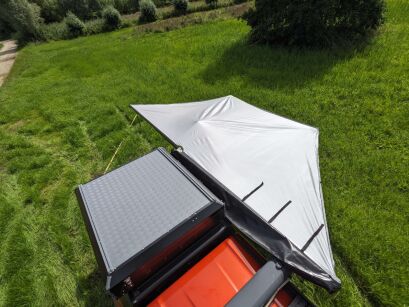 Markiza zadaszenie Quick Pitch 180° - 2,6m - lewa