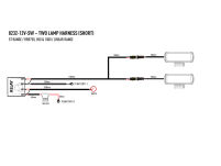 Wiązka do montażu dwóch lamp LAZER z włącznikiem - 2