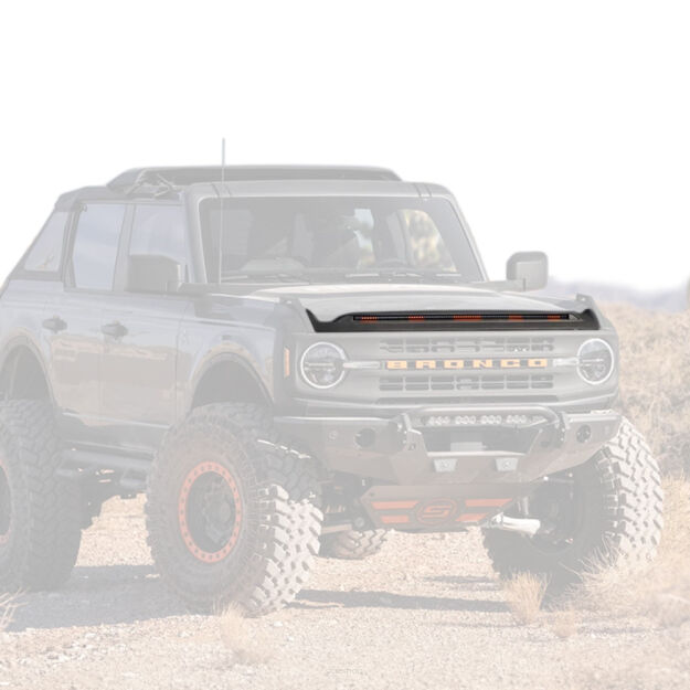 Listwa z lampami obrysowymi LED amber Husky Liners Aeroskin Lightshield Pro