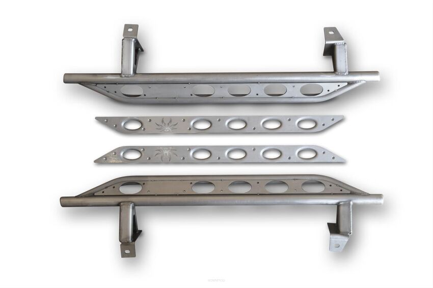 Osłony boczne montowane do ramy stalowe POISON SPYDER - Jeep Wrangler JK 07-10