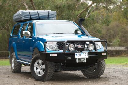 Zderzak stalowy pod wyciagarkę z orurowaniem ARB - Nissan Navara 05-14