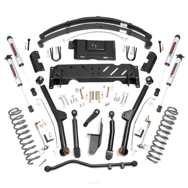 Zestaw zawieszenia Long Arm z amortyzatorami V2 Monotube Rough Country Lift 4,5