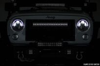 Podwójna Listwa LED 127cm DRL Biały Chrome Rough Country - 6