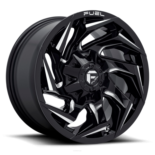 Felga aluminiowa D753 Reaction Gloss Black Milled Fuel