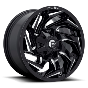 Felga aluminiowa D753 Reaction Gloss Black Milled Fuel