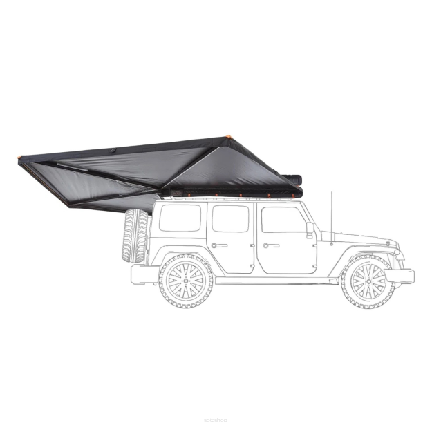 Markiza zadaszenie VICKYWOOD BRANCH HC-C 270° Prawa 200 cm Szara - Box