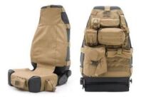 Pokrowiec beżowy na fotel przedni Smittybilt G.E.A.R. - Jeep Wrangler JK - 7