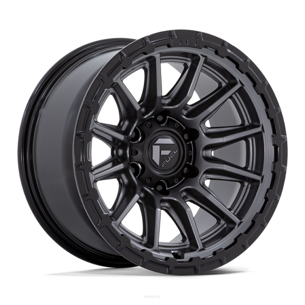 Felga aluminiowa FC866 PISTON Matte Gunmetal W/ Gloss Black Lip FUEL