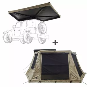 Markiza zadaszenie VICKYWOOD LIGHT LEAF 200 cm Lewa + ściany