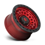 Felga aluminiowa D632 ZEPHYR Candy Red Black Bead Ring FUEL - 2
