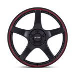 Felga aluminiowa PE003 P2E Matte Black W/ Red Lip PETROL - 2