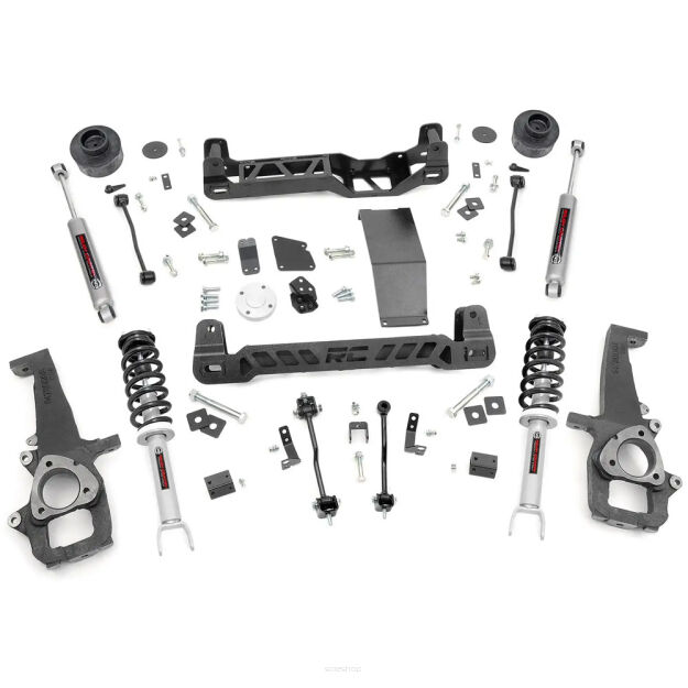 Zestaw zawieszenia z amortyzatorami N3 Rough Country Lift 4