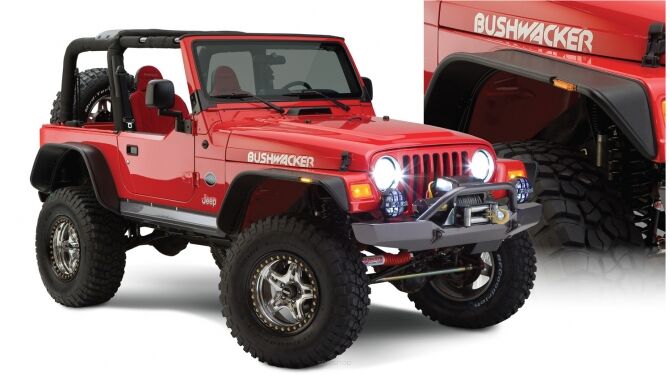 Poszerzenia nadkoli Bushwacker Flat Style - Jeep Wrangler TJ