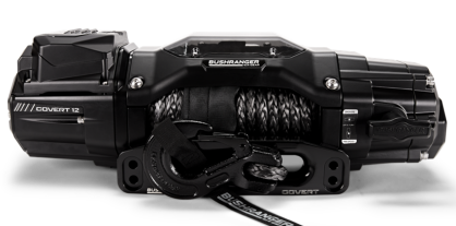 Wyciągarka elektryczna z liną syntetyczną - Bushranger COVERT (uciąg: 5443 kg) - ARB-RWC120W