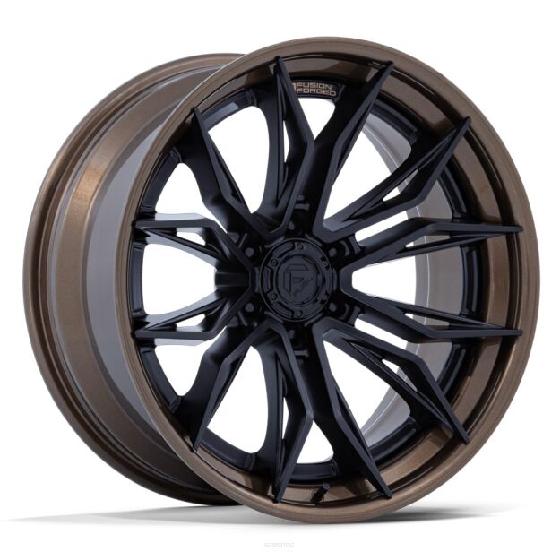Felga aluminiowa FC404 MUTINY Matte Black w Gloss Bronze Lip FUEL