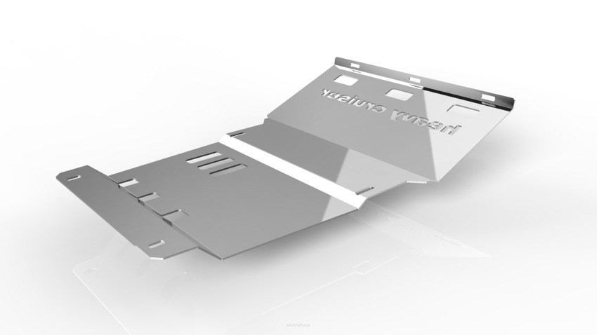 Osłona silnika,chłodnic i przedniego mostu Mitsubishi L200 Triton 2005-2015 bez płyty montażowej wyciągarki aluminiowa