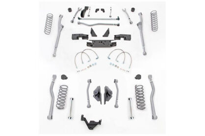 4,5" Extreme Duty Long Arm Lift Kit Radius Przód / 4 Link  Tył RUBICON EXPRESS - Jeep Wrangler JK 4 drzwi