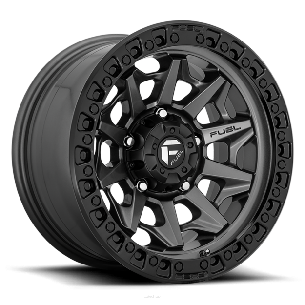 Felga aluminiowa D716 Covert Matte GUN Metal Black Bead Ring Fuel