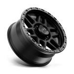 Felga aluminiowa KM544 MESA Satin Black W/ Gloss Black Lip KMC - 3