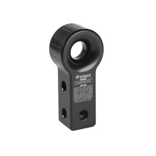 7075 Aluminium Rope Friendly Recovery Hitch - Black & 9K Soft Shackle