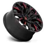 Felga aluminiowa D823 FLAME Gloss Black Milled W/ Candy Red FUEL - 2