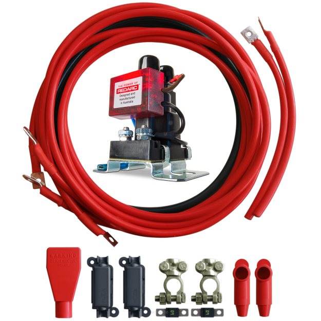 Smart Start Battery Isolator & Wiring Kit 12V