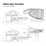 Przedsionek do namiotu dachowego BIG WILLOW 220 -175 cm earthy-yellow - 2