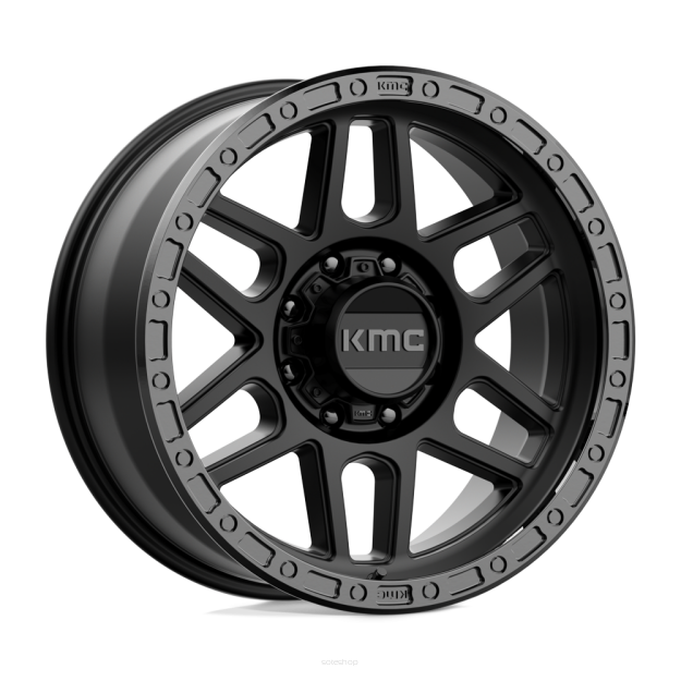 Felga aluminiowa KM544 MESA Satin Black W/ Gloss Black Lip KMC