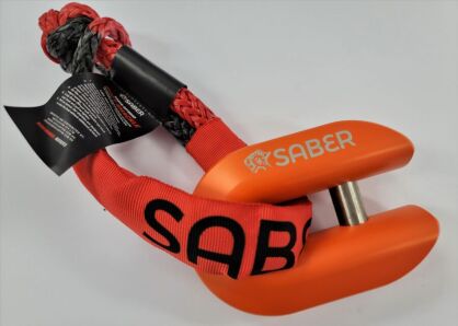 Saber 7075 Alloy Winch Shackle - Cerakote Orange