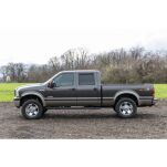 Progi, stopnie boczne czarne Rough Country Oval Nerf Steps Crew Cab - 6