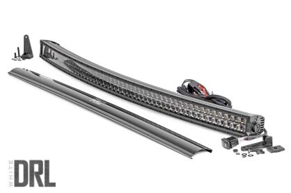Listwa LED CREE 137cm Podwójna Zakrzywiona Czarny Panel DRL Biały Rough Country