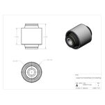 Tuleja przednich dolnych wahaczy Clayton - 2