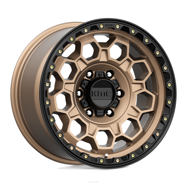 Felga aluminiowa KM545 TREK Matte Bronze W/ Black Lip KMC