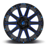 Felga aluminiowa D644 Contra Gloss Black/Blue Tinted Clear Fuel - 2