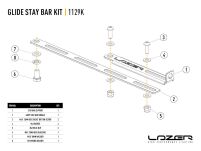 Uchwyt stabilizujący lamp serii GLIDE - LAZER-1129K - 2