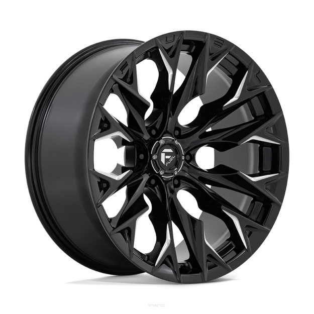 Felga aluminiowa D803 FLAME Gloss Black Milled FUEL