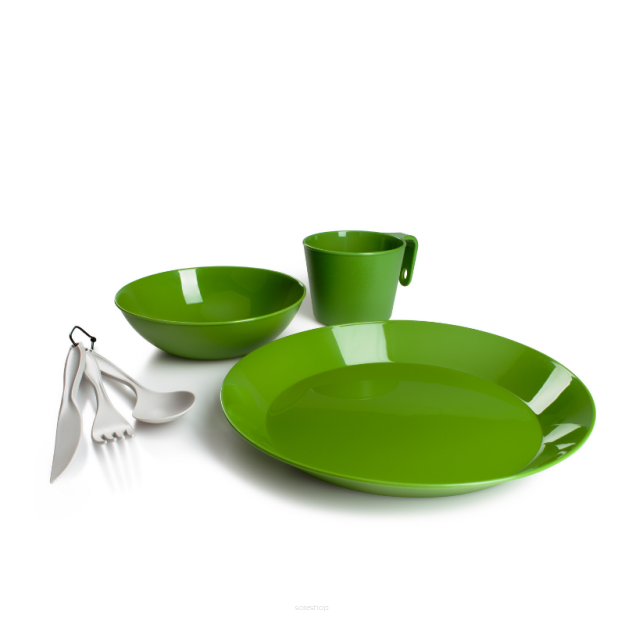 Zestaw naczyń dla jednej osoby  Cascadian zielony GSI