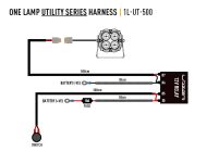 Wiązka do podłączenia pojedynczej lampy 12V - serii LAZER UTILITY - 2